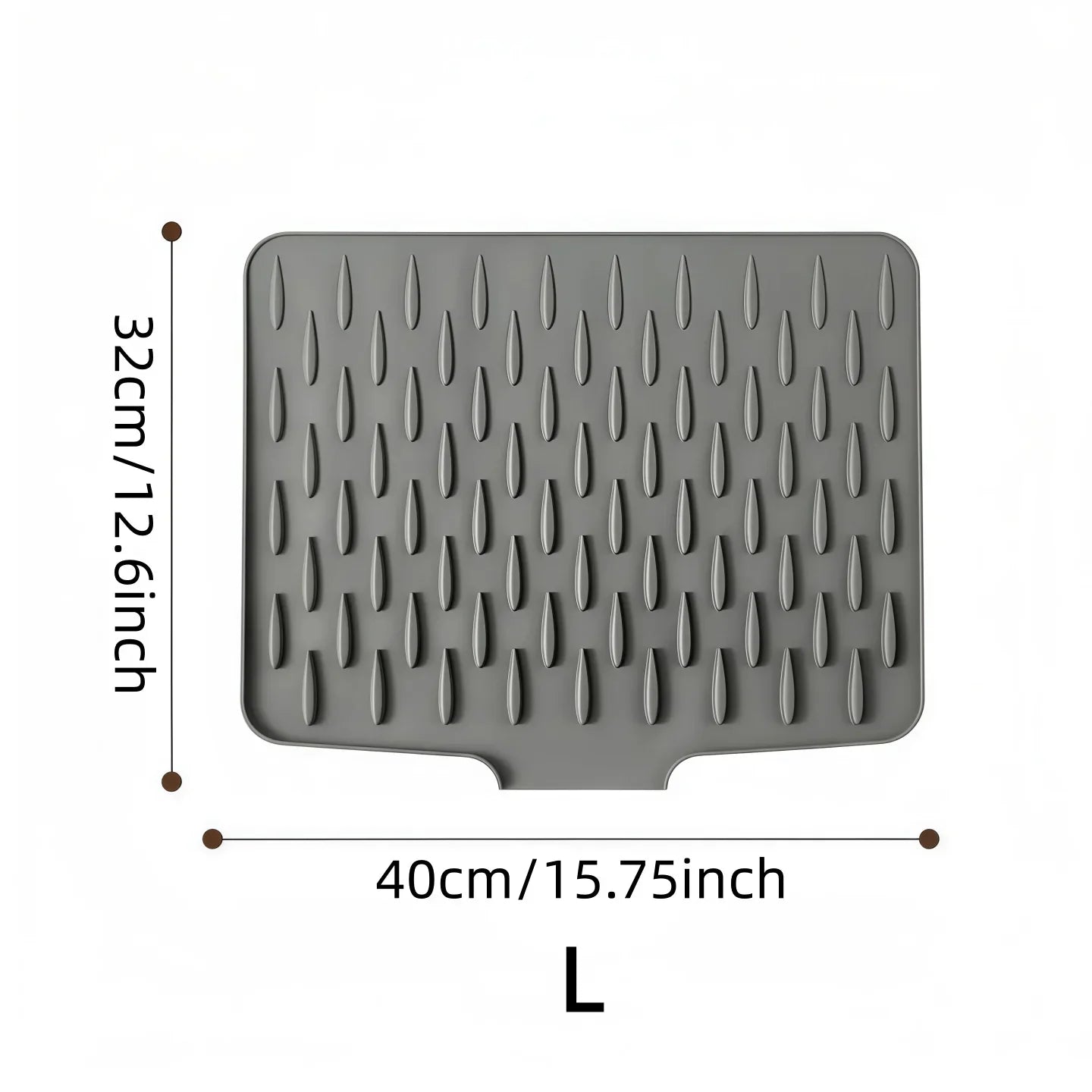 AquaMat™️ 1pc Silicone Drain Pad Drying Mat For Pot Dish Drain Mat For Kitchen Tableware Non-slip Mats Anti-scald Coaster Kitchen Utensils