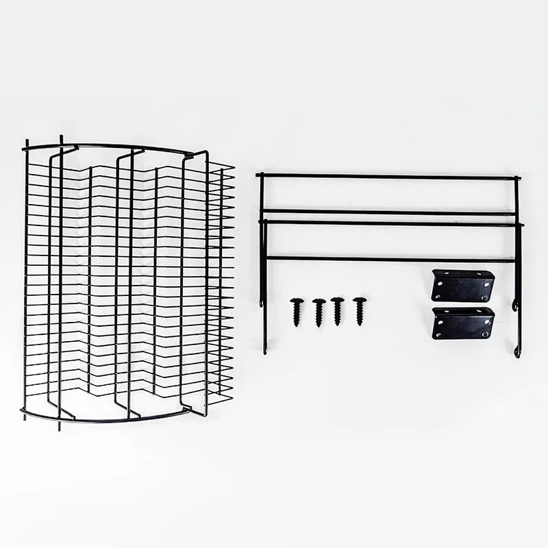 SpiceSlide™️ Pull-Out Spice Organizer, Metal Kitchen Cabinet Storage Rack, Space-Saving 3-Tier Shelf for Condiments & Jars