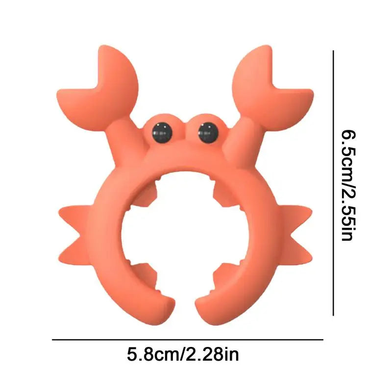 CrabbyClip™️ Utensil Rest Crab Shaped Silicone Utensil Rest Countertop Ladle Holder Anti-Overflow Stove Top Spatula Holder Kitchen Gadget