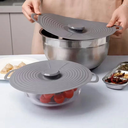 Coverly™️ Silicone bowl LIDS, microwave splash LIDS, reusable heat-resistant LIDS, suitable for POTS, frying pans, safe for refrigerators