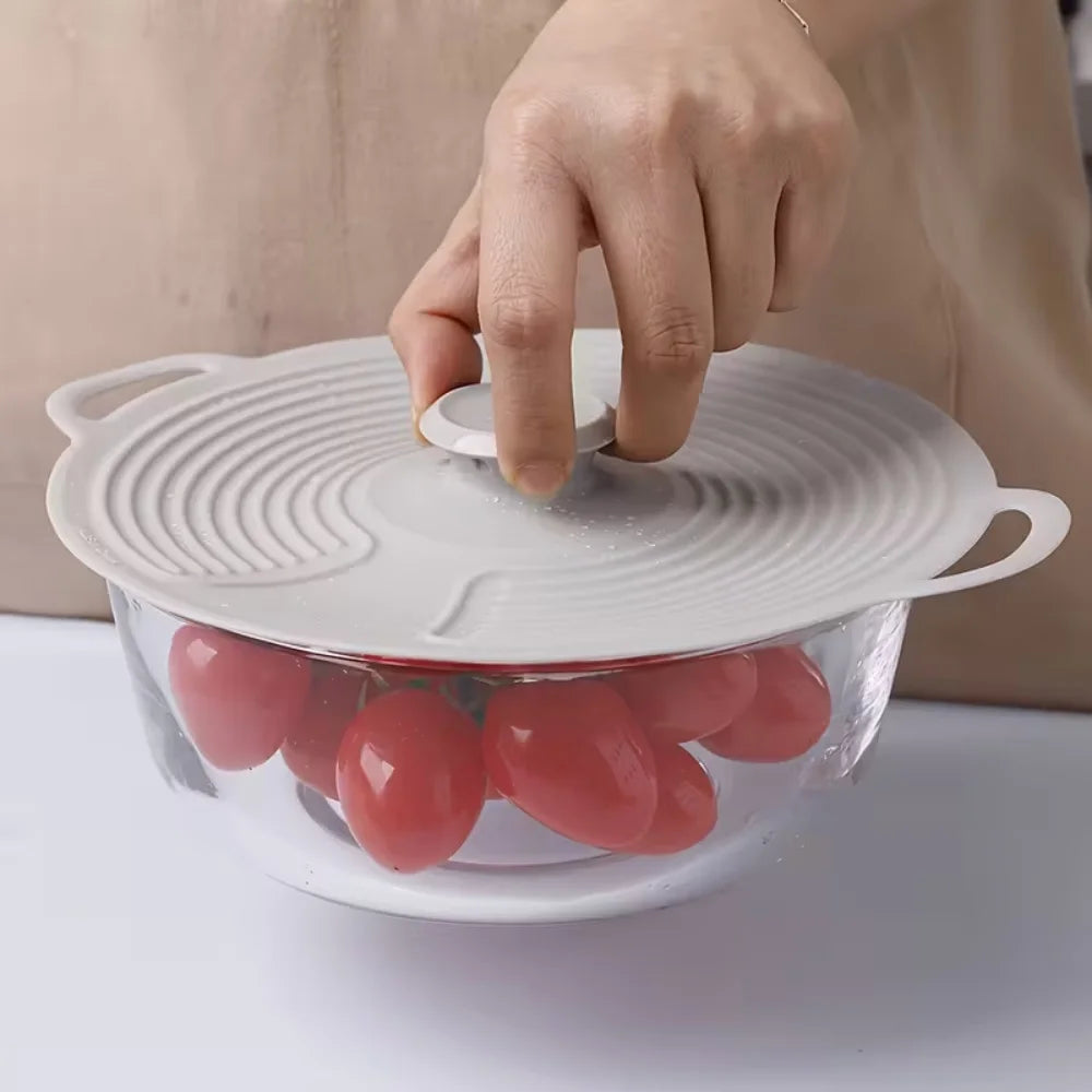 Coverly™️ Silicone bowl LIDS, microwave splash LIDS, reusable heat-resistant LIDS, suitable for POTS, frying pans, safe for refrigerators