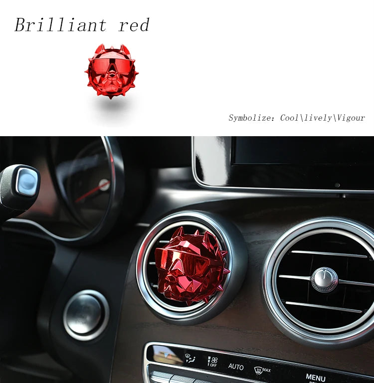 MetalMist™ Air Freshener Car Perfume Car Decoration Auto Geur Clip Bulldog Fragrance Scent Parfum Voiture Car Diffuser