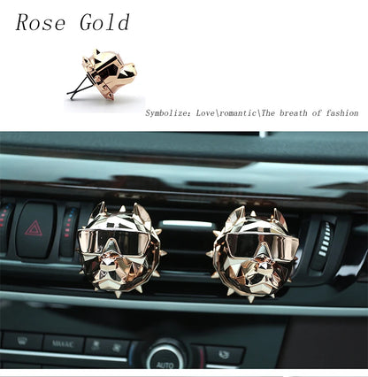 MetalMist™ Air Freshener Car Perfume Car Decoration Auto Geur Clip Bulldog Fragrance Scent Parfum Voiture Car Diffuser
