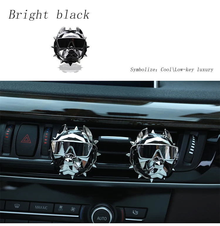 MetalMist™ Air Freshener Car Perfume Car Decoration Auto Geur Clip Bulldog Fragrance Scent Parfum Voiture Car Diffuser