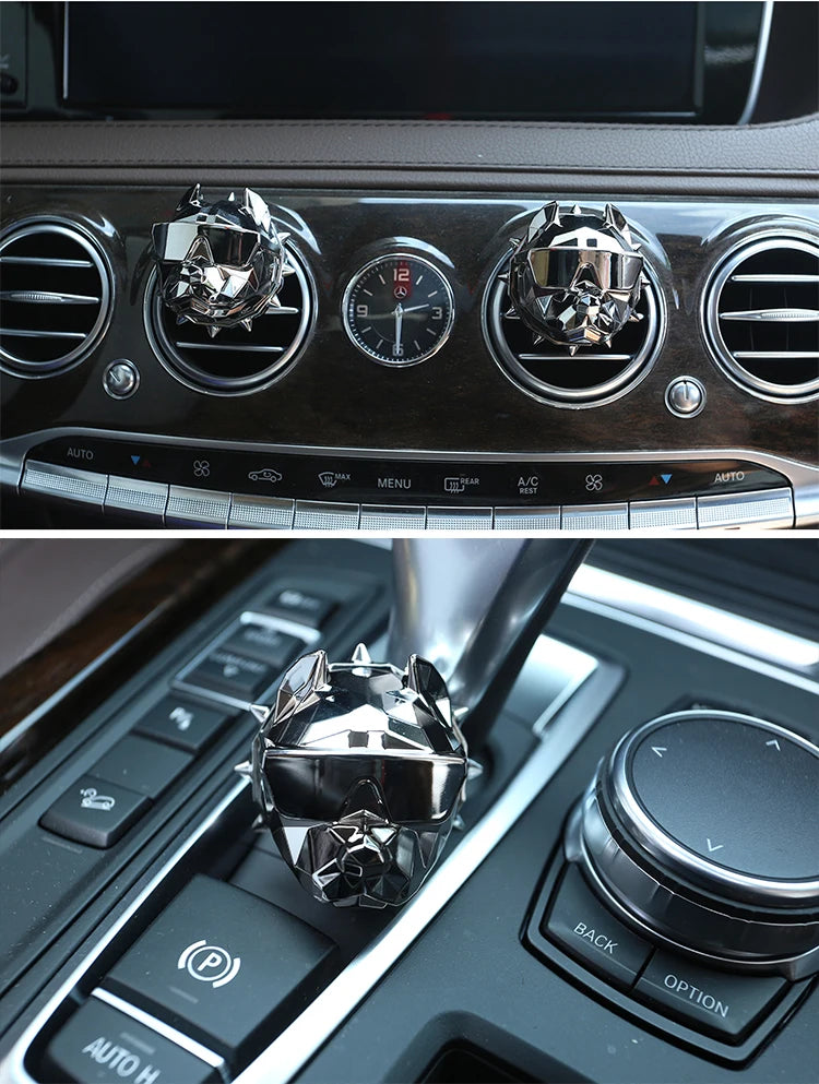 MetalMist™ Air Freshener Car Perfume Car Decoration Auto Geur Clip Bulldog Fragrance Scent Parfum Voiture Car Diffuser