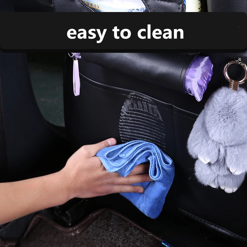 CarCaddy™ Car Seat back Storage Organizer Bag Universal PU Leather Multifunction Storage Box Stowing Tidying Pocket Auto Styling