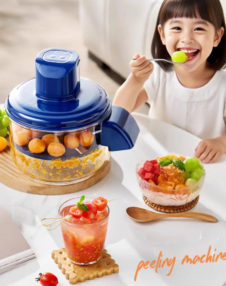 OneClick Peeler™️ Rechargeable Fruit Peeler Fruit and Vegetable Electric Peeler Peeler Suitable for Grapes, Cherry Tomatoes, Garlic, Fruit Tools