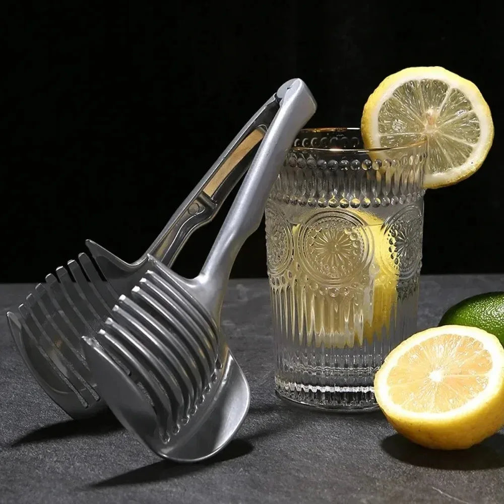 SliceMate™️  Kitchen Handheld Orange Lemon Slicer Tomato Cutting Clip Fruit Slicer Onion Slicer KitchenItem Cutter Accessorie