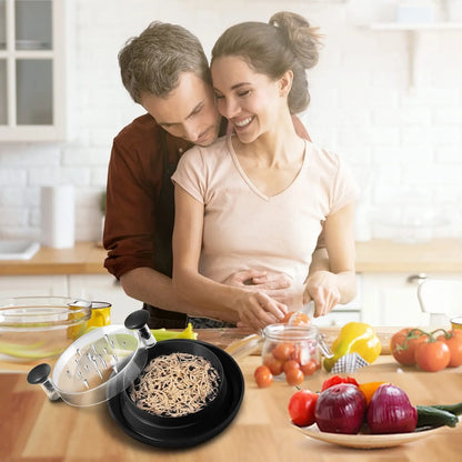 Chopzy™️ Upgraded Chicken Shredder with Transparent Cover: Large Anti-Slip Rotating Tool for Chopping Chicken, Beef, Cabbage,Vegetables