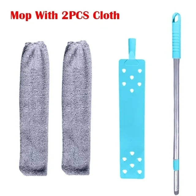 DustReachPro™️ Long Handle Mop Telescopic Duster Brush Gap Dust Cleaner Bedside Sofa Brush For Cleaning Dust Removal BrushesHome Cleaning Tool