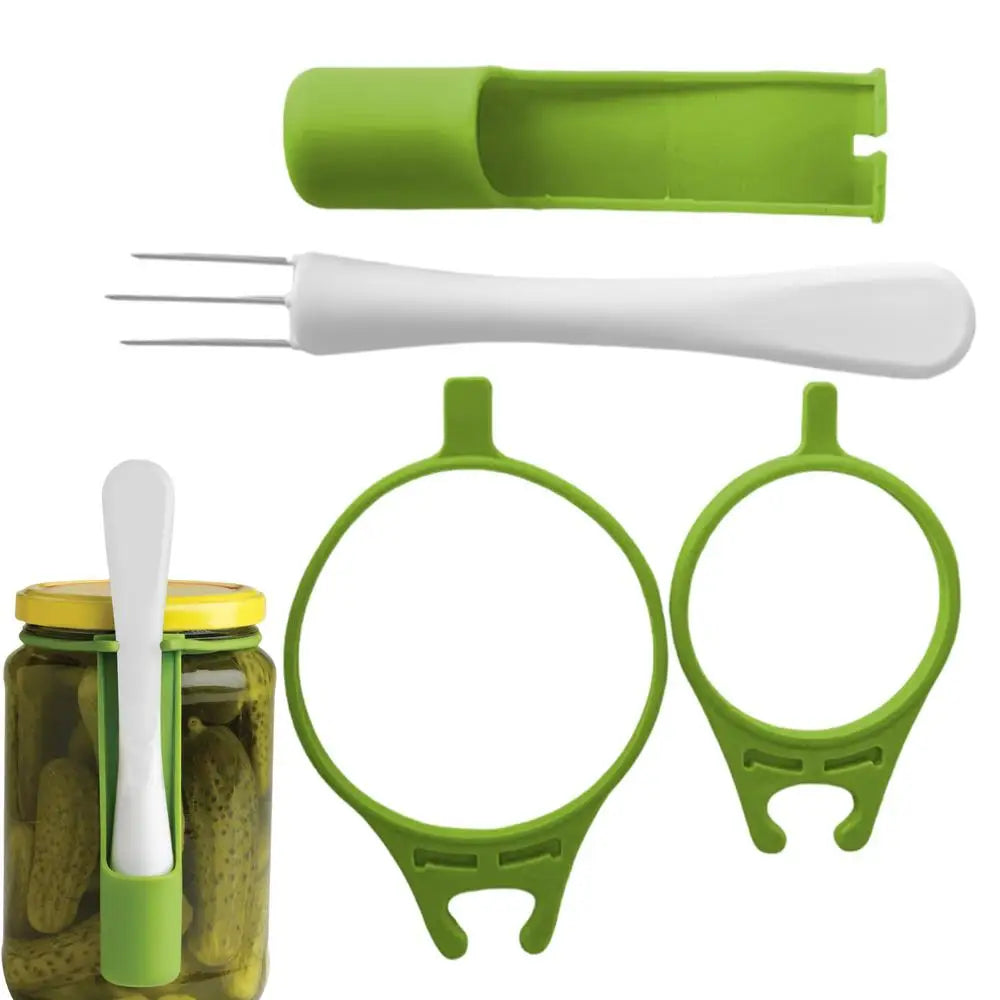 DripClip™️  Pickle Jar Fork Pickle Picker Olive Pepper Food Grabber Unique Kitchen Gadgets Pickle Fork with Long Handle for Kitchen Gadgets