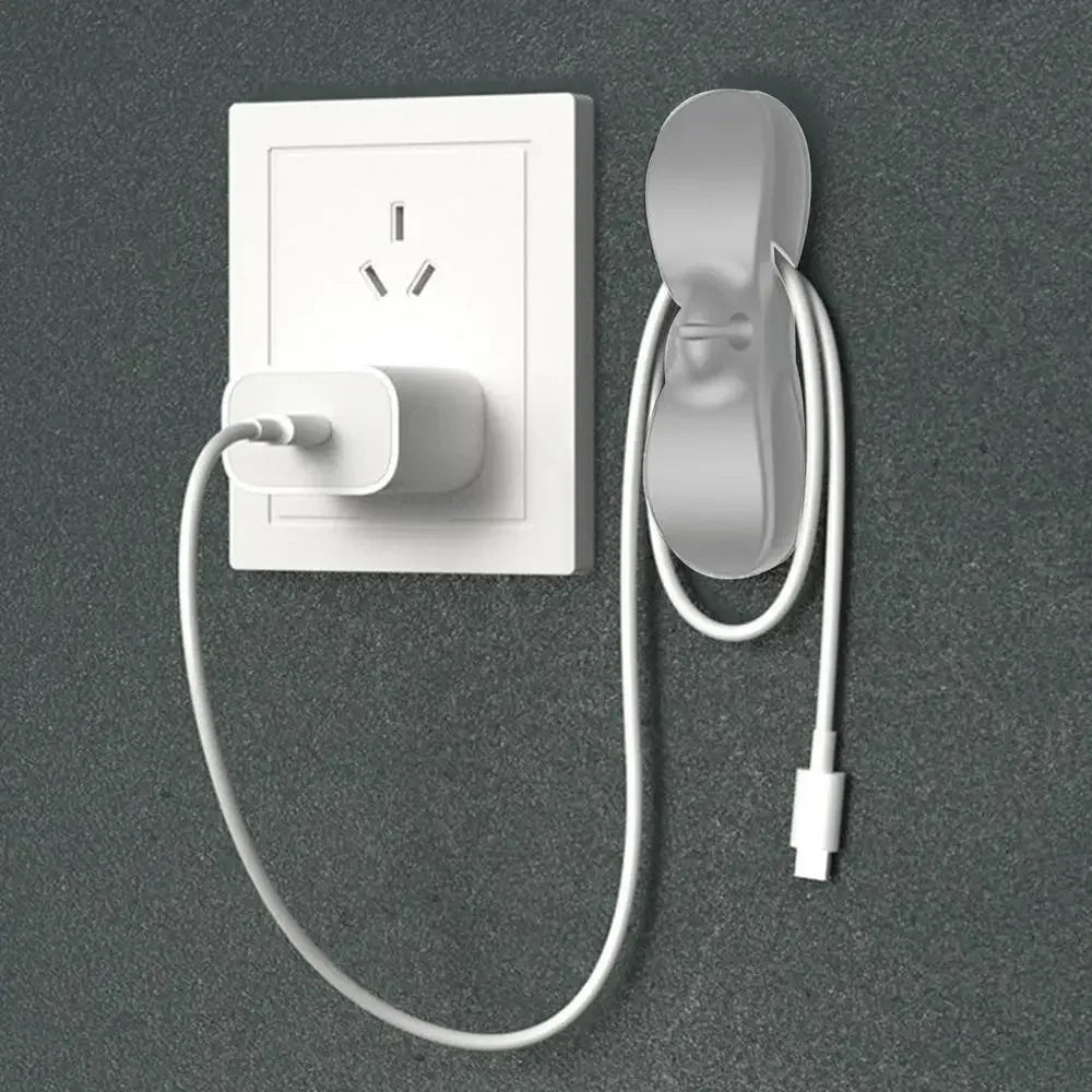 GripPlug™️ Adhesive Cord Organizer, Wire Winder Holder for Kitchen, No Trace Cable Management Clip To Fix Power Cords, Home Storage Tools