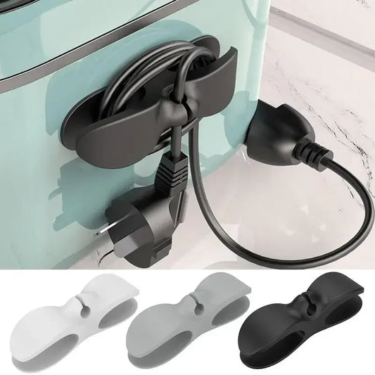 GripPlug™️ Adhesive Cord Organizer, Wire Winder Holder for Kitchen, No Trace Cable Management Clip To Fix Power Cords, Home Storage Tools