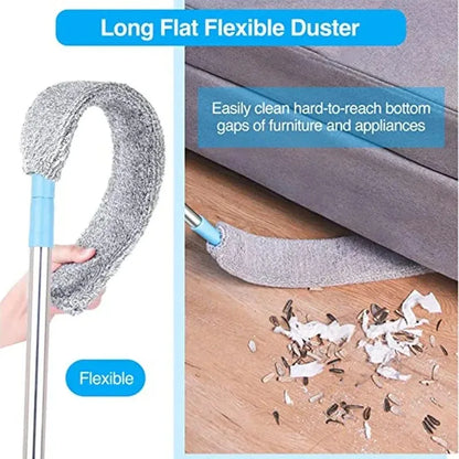 DustReachPro™️ Long Handle Mop Telescopic Duster Brush Gap Dust Cleaner Bedside Sofa Brush For Cleaning Dust Removal BrushesHome Cleaning Tool