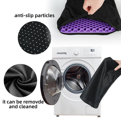 CoolGelComfortSeat™ Gel Seat Cushion Summer Breathable Honeycomb Design For Pressure Relief Back Tailbone Pain - Home Office Wheelchair Chair Cars
