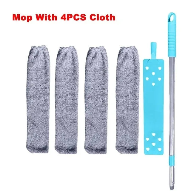 DustReachPro™️ Long Handle Mop Telescopic Duster Brush Gap Dust Cleaner Bedside Sofa Brush For Cleaning Dust Removal BrushesHome Cleaning Tool
