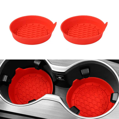 CupMate™ 2/4pcs Car Cup Holder Coaster Silicone Cup Holder Insert Universal Non-Slip Cup Holders Car Accessories Interior Silent Cup Pad