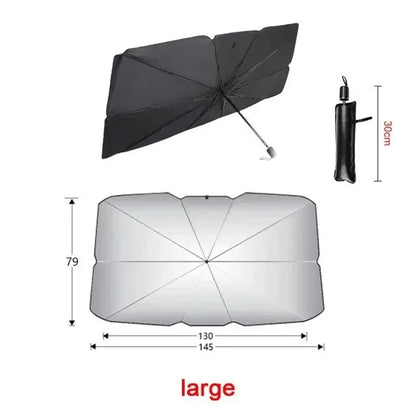 AutoShadeX™ Car Sunshade Umbrella Windshield Folding Front Parasol Umbrella Type Sun Shade for Car Window Summer Sun Protection Accessories