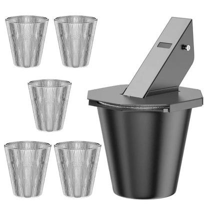 NeoBin™️ Drip Bucket With Grease Trap Funnel And Disposable Foil Liners, Large Capacity Grease Bucket Grease Catcher For BBQ & Picnic