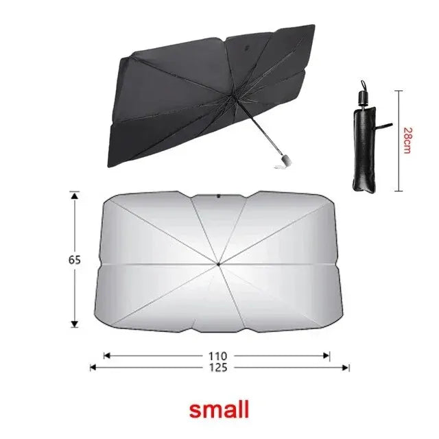 AutoShadeX™ Car Sunshade Umbrella Windshield Folding Front Parasol Umbrella Type Sun Shade for Car Window Summer Sun Protection Accessories