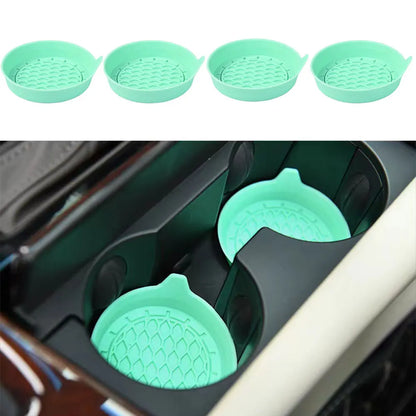 CupMate™ 2/4pcs Car Cup Holder Coaster Silicone Cup Holder Insert Universal Non-Slip Cup Holders Car Accessories Interior Silent Cup Pad
