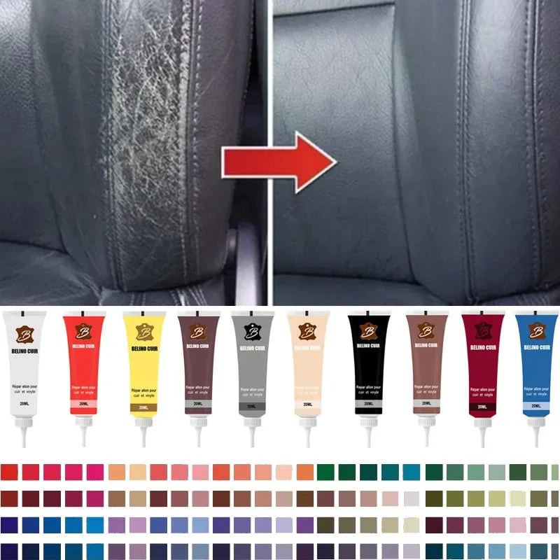 LeatherFixPro™ 20ml Leather Finish Car Leather Repair Gel Car Seat Leather Complementary Refurbishing Cream Paint For Car Maintenance Paste