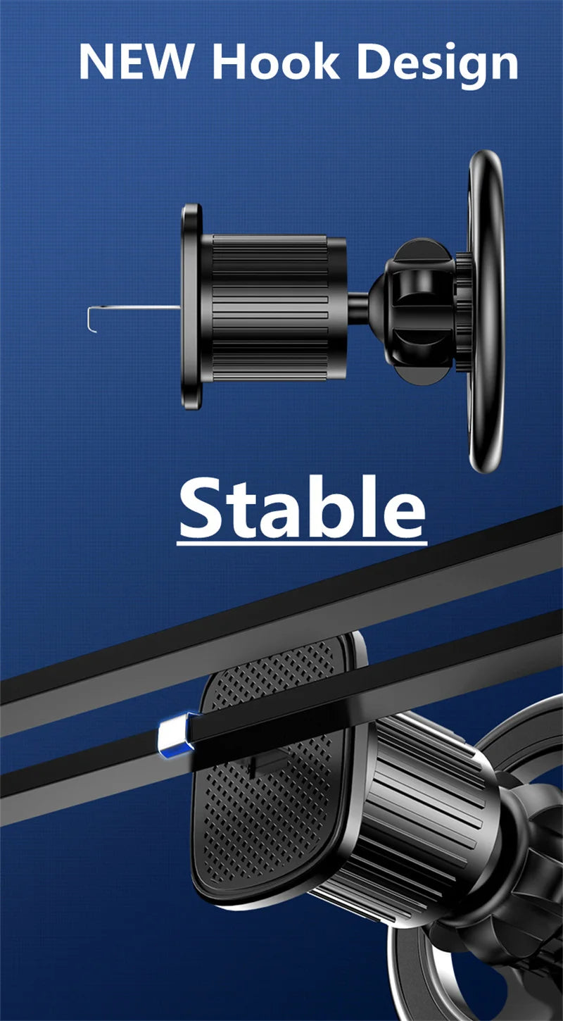 GripDrive™ Magnetic Car Phone Holder Stand Magnet Car Mount Support GPS Mobile Bracket in Car For Macsafe iPhone 15 14 13 12 Samsung Xiaomi