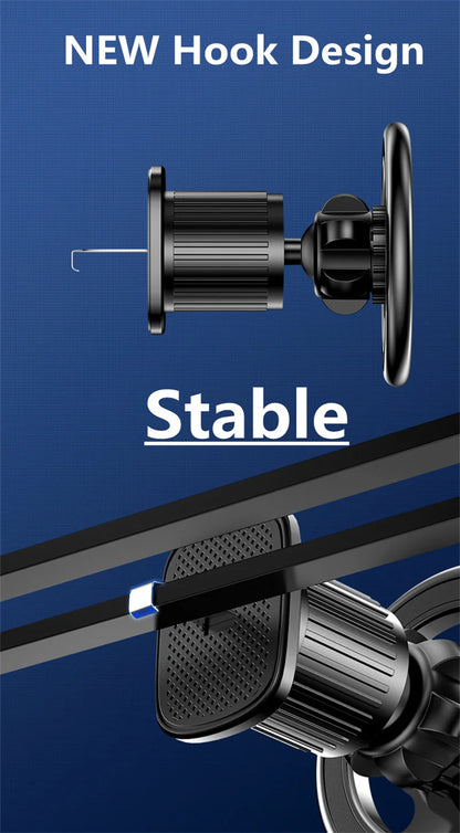 GripDrive™ Magnetic Car Phone Holder Stand Magnet Car Mount Support GPS Mobile Bracket in Car For Macsafe iPhone 15 14 13 12 Samsung Xiaomi