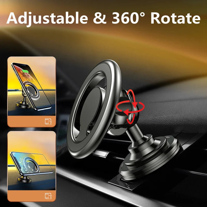 GripDrive™ Magnetic Car Phone Holder Stand Magnet Car Mount Support GPS Mobile Bracket in Car For Macsafe iPhone 15 14 13 12 Samsung Xiaomi