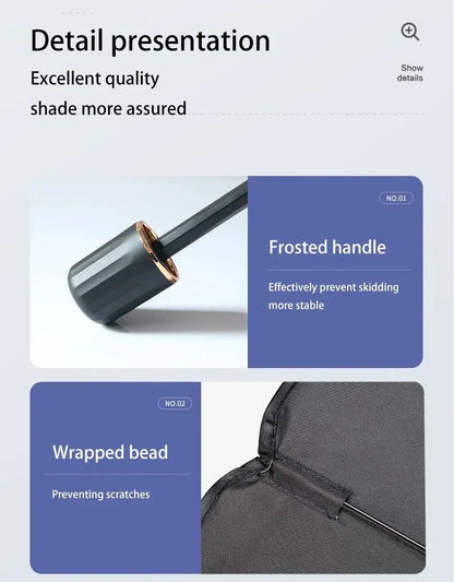 AutoShadeX™ Car Sunshade Umbrella Windshield Folding Front Parasol Umbrella Type Sun Shade for Car Window Summer Sun Protection Accessories