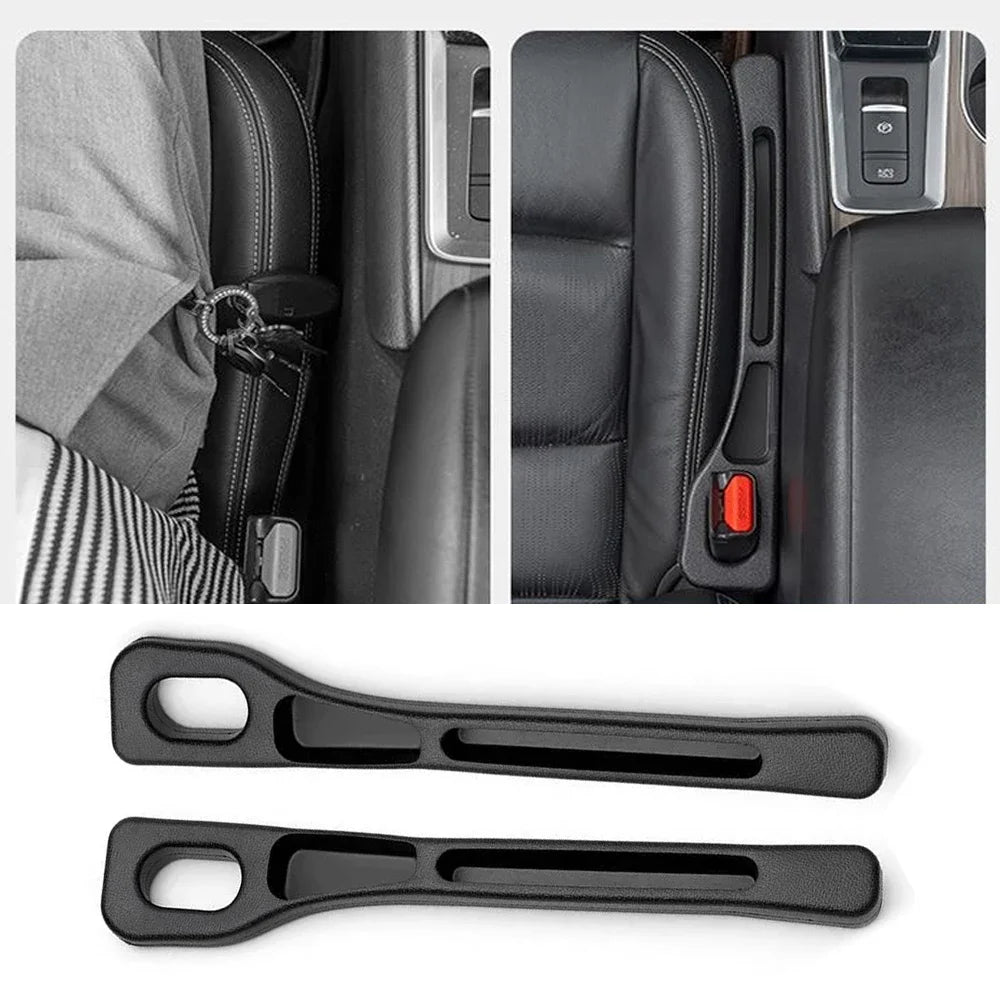 DropStop™ 1 Pair Universal Car Seat Gap Plug Strip Side Seam Car Gap Filler Leak Proof Seat Gap Storage Organizer Interior Decoration
