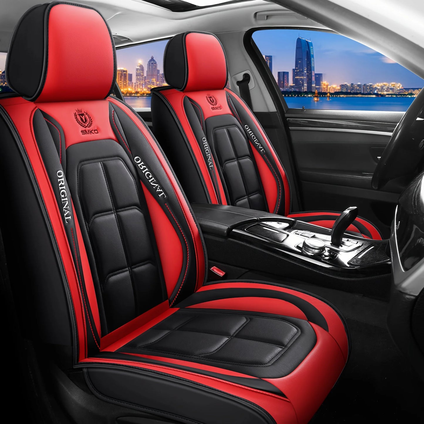 SportGripSeatCover™ All inclusive seat cover, full leather car seat cushion, Driver's seat cover or passenger seat cover, all season universal pad