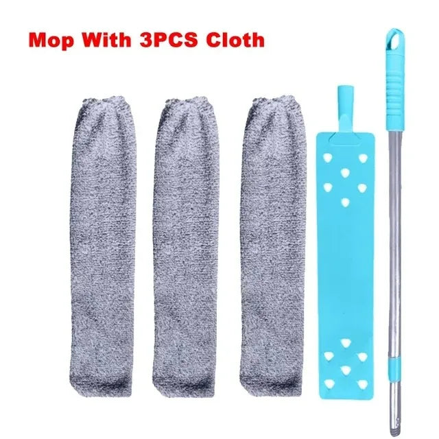 DustReachPro™️ Long Handle Mop Telescopic Duster Brush Gap Dust Cleaner Bedside Sofa Brush For Cleaning Dust Removal BrushesHome Cleaning Tool