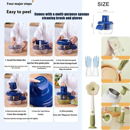 OneClick Peeler™️ Rechargeable Fruit Peeler Fruit and Vegetable Electric Peeler Peeler Suitable for Grapes, Cherry Tomatoes, Garlic, Fruit Tools