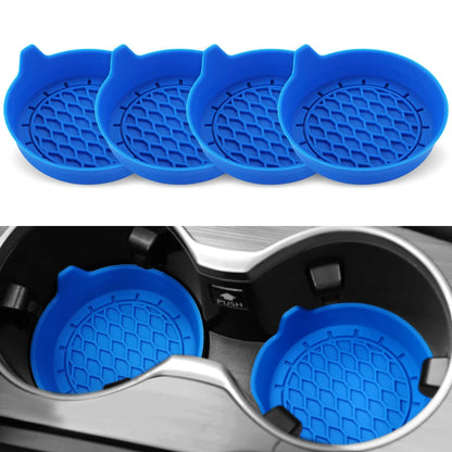 CupMate™ 2/4pcs Car Cup Holder Coaster Silicone Cup Holder Insert Universal Non-Slip Cup Holders Car Accessories Interior Silent Cup Pad