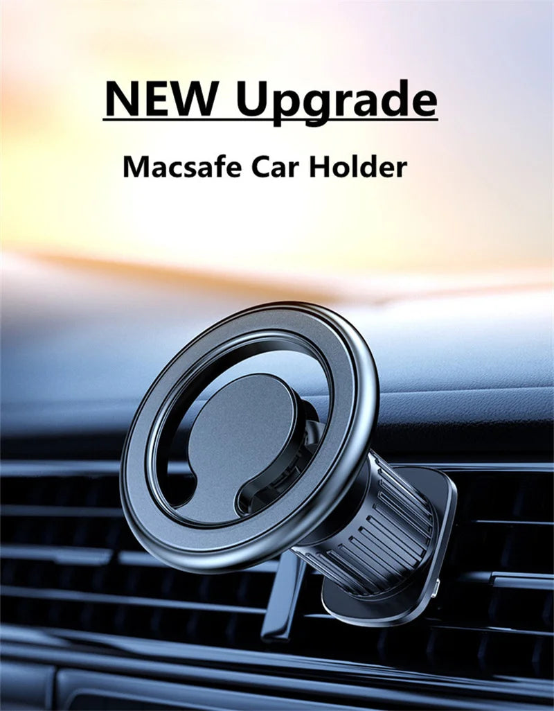 GripDrive™ Magnetic Car Phone Holder Stand Magnet Car Mount Support GPS Mobile Bracket in Car For Macsafe iPhone 15 14 13 12 Samsung Xiaomi