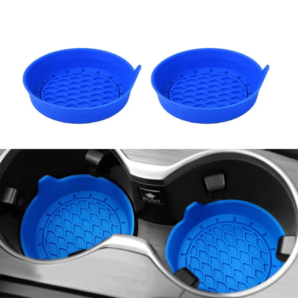 CupMate™ 2/4pcs Car Cup Holder Coaster Silicone Cup Holder Insert Universal Non-Slip Cup Holders Car Accessories Interior Silent Cup Pad