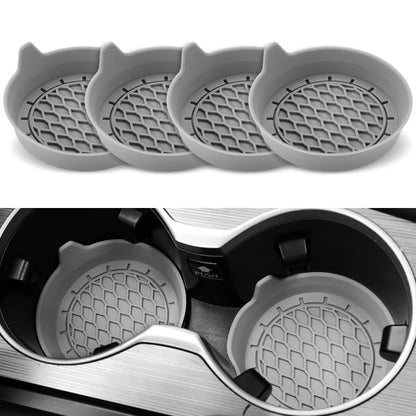 CupMate™ 2/4pcs Car Cup Holder Coaster Silicone Cup Holder Insert Universal Non-Slip Cup Holders Car Accessories Interior Silent Cup Pad