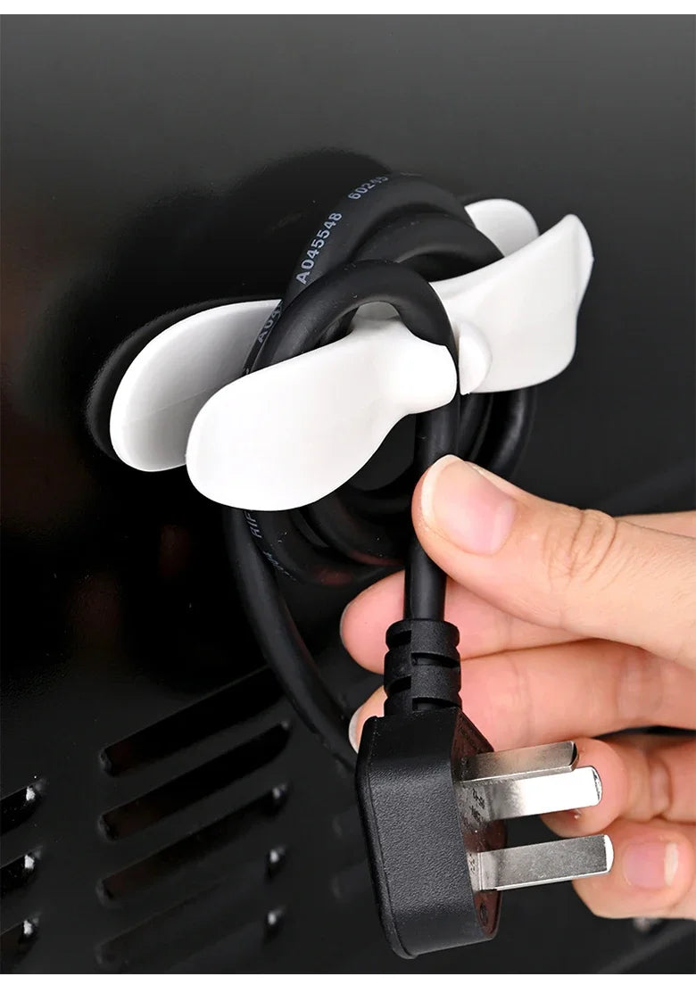 GripPlug™️ Adhesive Cord Organizer, Wire Winder Holder for Kitchen, No Trace Cable Management Clip To Fix Power Cords, Home Storage Tools