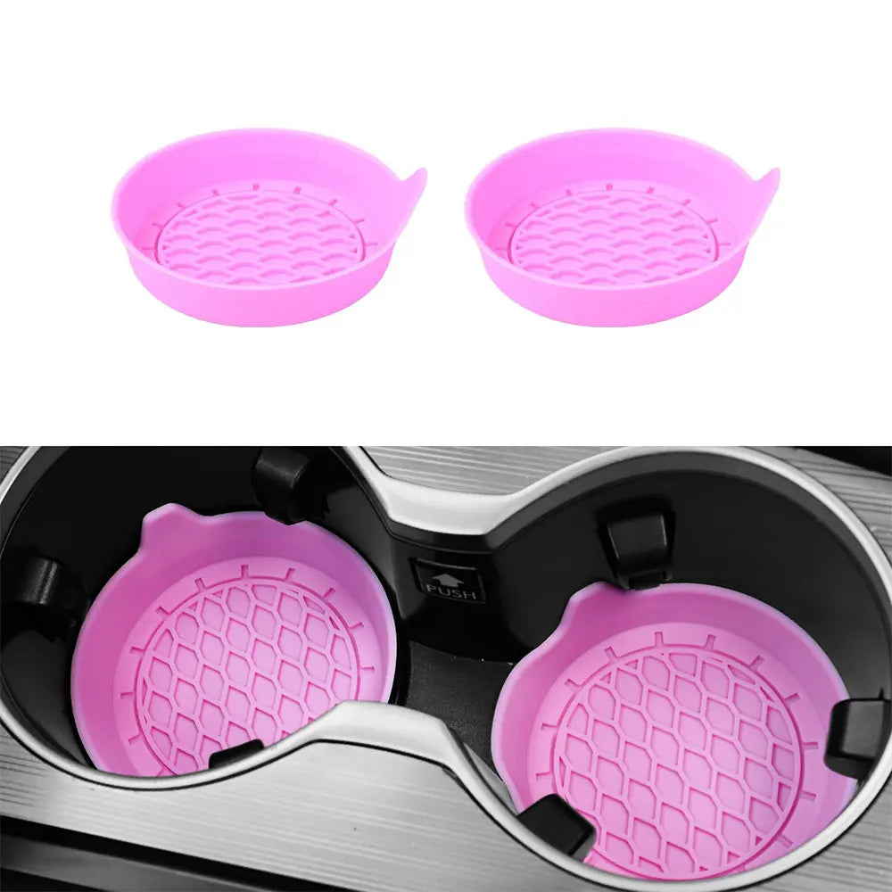 CupMate™ 2/4pcs Car Cup Holder Coaster Silicone Cup Holder Insert Universal Non-Slip Cup Holders Car Accessories Interior Silent Cup Pad