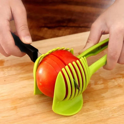 SliceMate™️  Kitchen Handheld Orange Lemon Slicer Tomato Cutting Clip Fruit Slicer Onion Slicer KitchenItem Cutter Accessorie