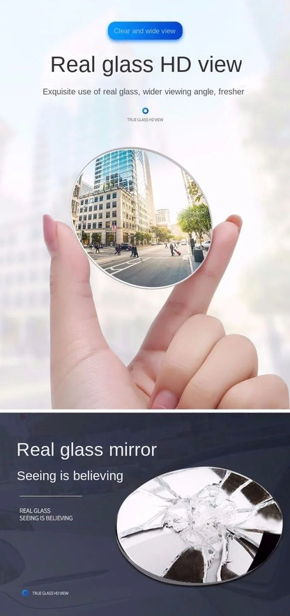 ClearView™ Car Blind Spot Rear View Mirror Wide Angle 360 Degree Adjustable Small Round Mirror Car Reverse Auxiliary Rearview Convex Mirror