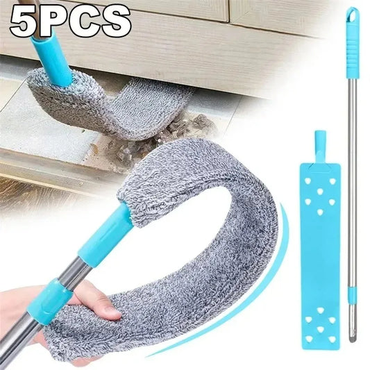 DustReachPro™️ Long Handle Mop Telescopic Duster Brush Gap Dust Cleaner Bedside Sofa Brush For Cleaning Dust Removal BrushesHome Cleaning Tool