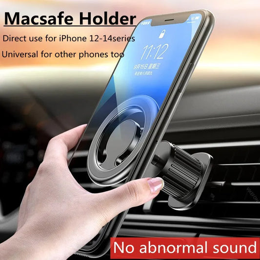 GripDrive™ Magnetic Car Phone Holder Stand Magnet Car Mount Support GPS Mobile Bracket in Car For Macsafe iPhone 15 14 13 12 Samsung Xiaomi