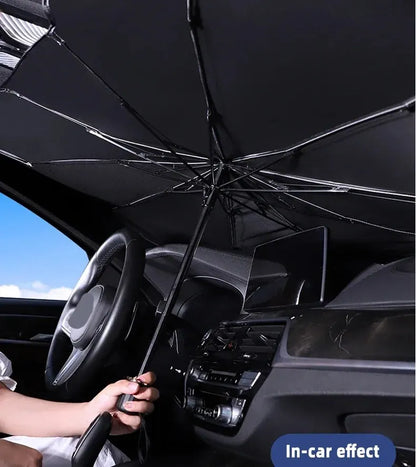 AutoShadeX™ Car Sunshade Umbrella Windshield Folding Front Parasol Umbrella Type Sun Shade for Car Window Summer Sun Protection Accessories