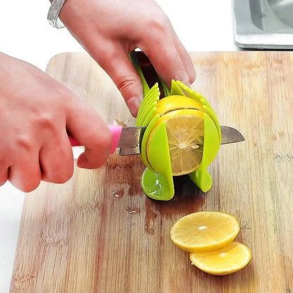 SliceMate™️  Kitchen Handheld Orange Lemon Slicer Tomato Cutting Clip Fruit Slicer Onion Slicer KitchenItem Cutter Accessorie