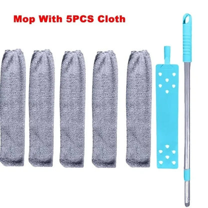 DustReachPro™️ Long Handle Mop Telescopic Duster Brush Gap Dust Cleaner Bedside Sofa Brush For Cleaning Dust Removal BrushesHome Cleaning Tool