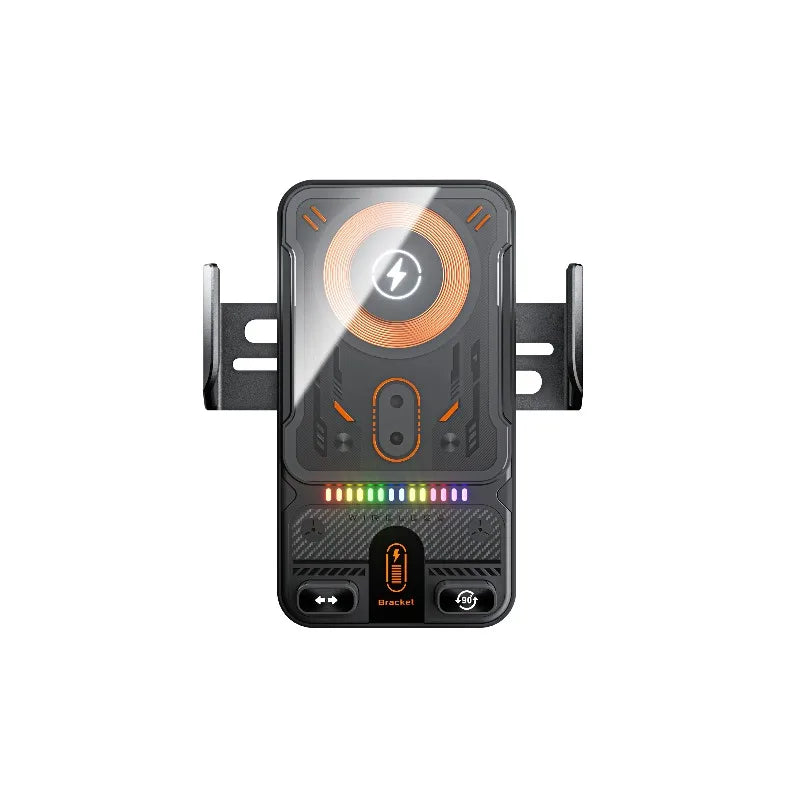 AutoRotateChargeGrip™ Auto Clamping 15W Wireless Car Charger Adapter Super Fast Charging Air Vent Phone Holder for IPhone 17 16 15 Pro Max for Samsung