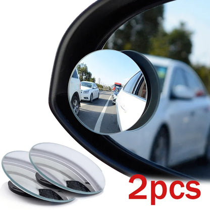 ClearView™ Car Blind Spot Rear View Mirror Wide Angle 360 Degree Adjustable Small Round Mirror Car Reverse Auxiliary Rearview Convex Mirror