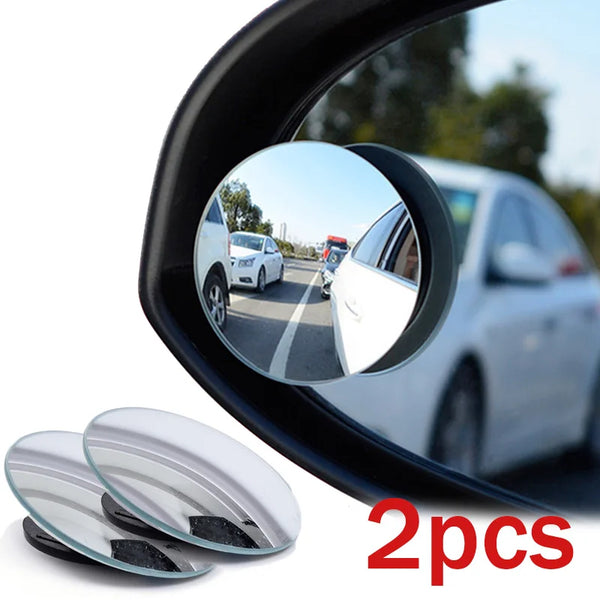 ClearView™ Car Blind Spot Rear View Mirror Wide Angle 360 Degree Adjustable Small Round Mirror Car Reverse Auxiliary Rearview Convex Mirror